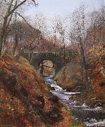 Atkinson Grimshaw, Ghyll Beck Barden Yorkshire Early Spring